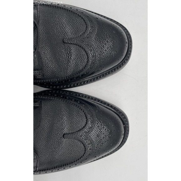 Black RARE 70s FLORSHEIM IMPERIAL‎ BLACK LONGWING BLUCHER 92604 SHOES -Size 7.5 - Picture 9 of 9